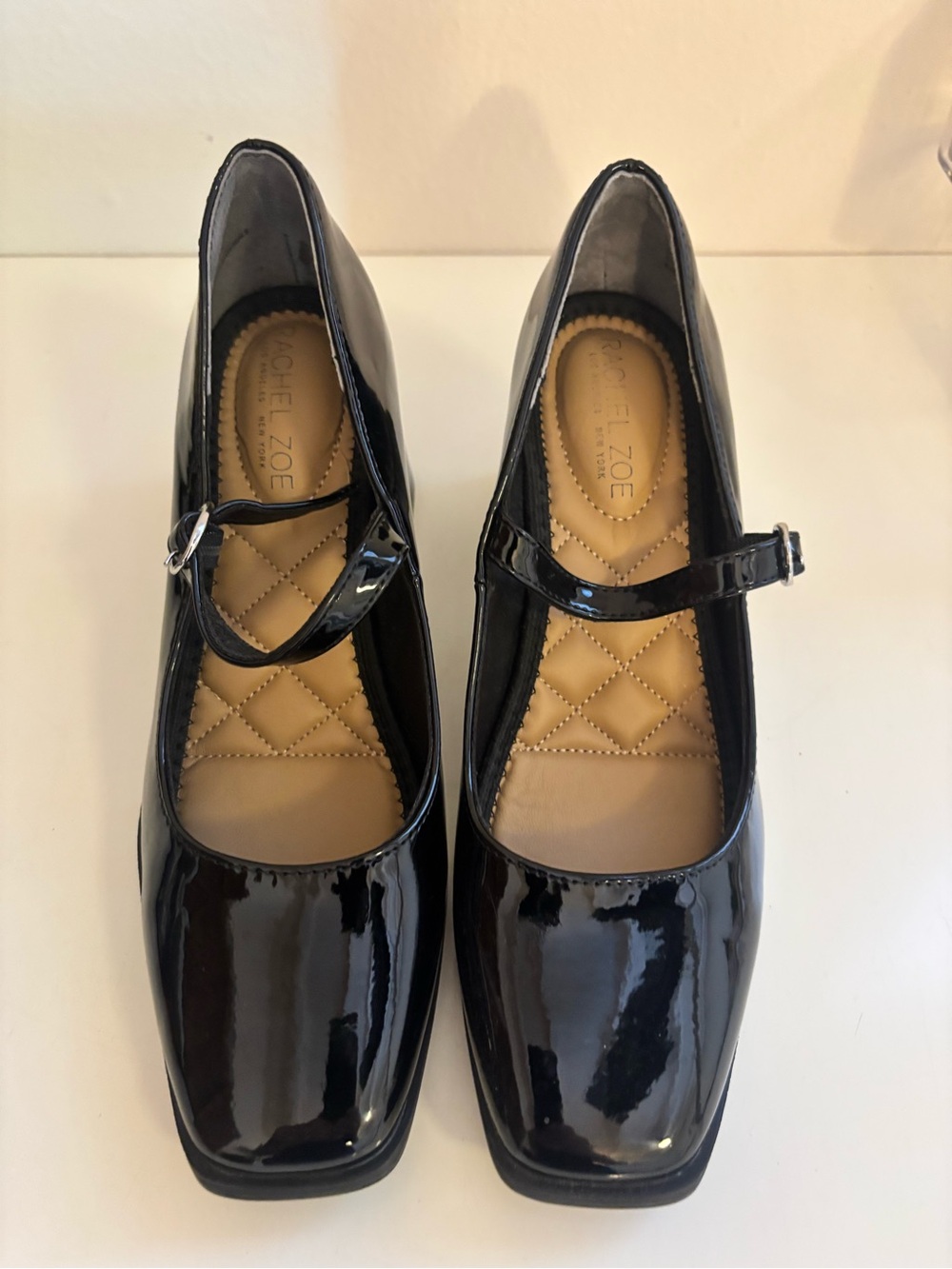 Rachel Zoe Black Patent Mary Jane Flats